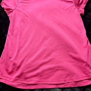 Nike Pink Puff Sleeve T-shirt with Crew Neck